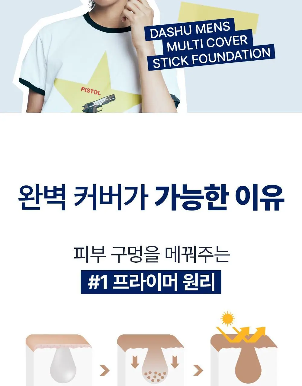 [기프트세트] 다슈 맨즈 멀티 커버 스틱 파운데이션 2호 + 다슈 맨즈 컬러체인지 립밤 (쿨레드) 상세페이지 23